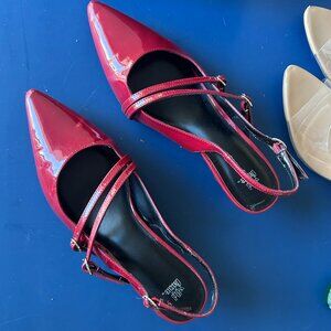 Deep Red Kitten Heels, Wild Fable, Size 9